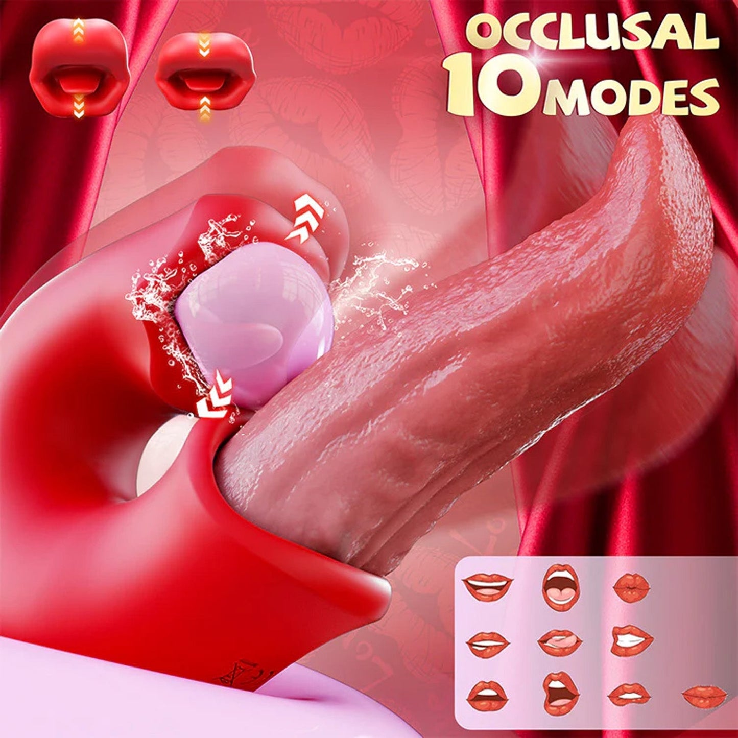 KEREX 3-in-1 Women's Vibrator – G-Spot Thrusting & Licking Toy🗽