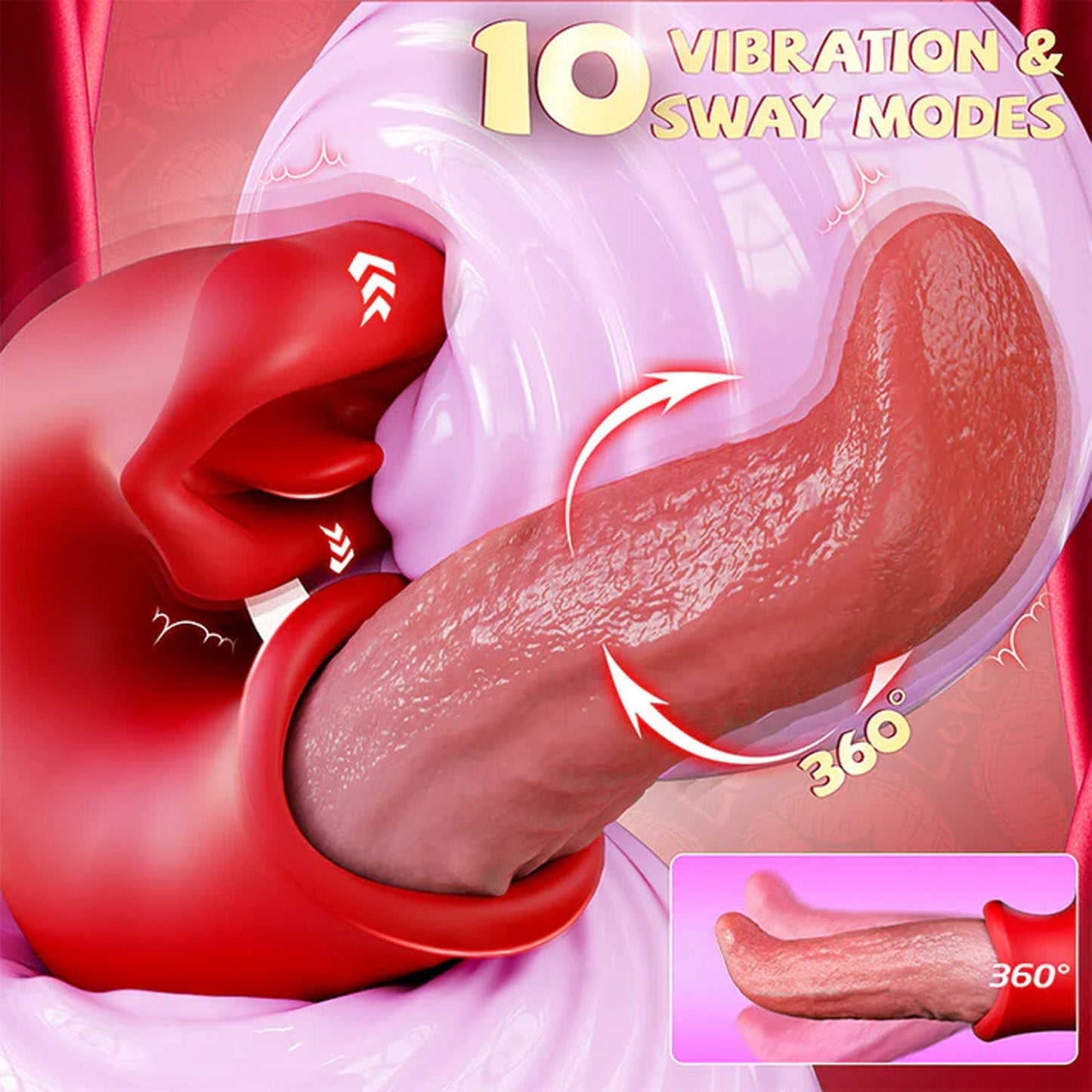 KEREX 3-in-1 Women's Vibrator – G-Spot Thrusting & Licking Toy🗽