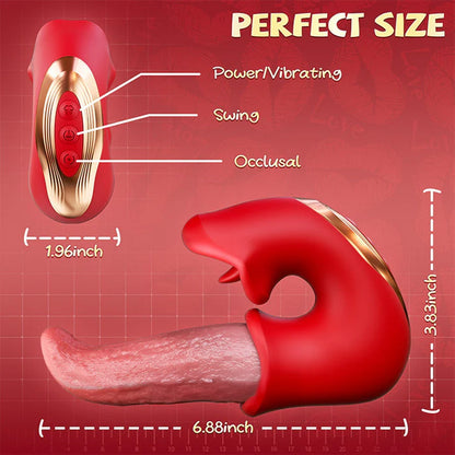 KEREX 3-in-1 Women's Vibrator – G-Spot Thrusting & Licking Toy🗽